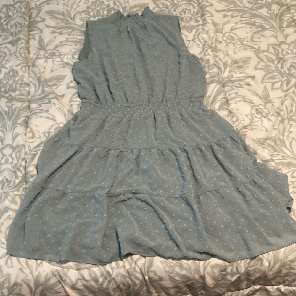 Sleeveless green flowy dress size XL